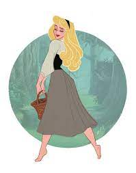 Briar Rose Sticker By Davidjbrunson White 3 X3 In 2021 Disney Art Disney Princess Drawings Sleeping Beauty Art