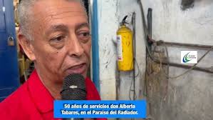 Alberto Tabares, fundador del Paraiso del Radiador en Montería 50 años.