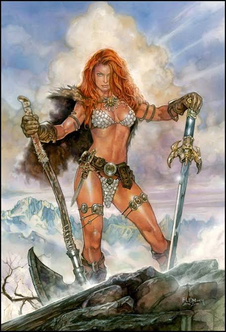 RED SONJA Signed Print- Unique Gift! - Etsy