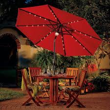 9 Solar Lighted Umbrella Patio Patio Umbrella Outdoor