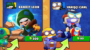 Leon shoots a quick salvo of blades at his target. Yeni Leon Ve Carl Yeni Skin Aldim Brawl Stars Youtube