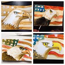 Father S Day Coffee Painted Sepia Eagles Smart Class School Art Projects Elementary Art Projects Coffee Painting