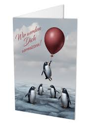 Sammlung sprüche mit bis zu 18. Maxi Karte Pinguin Klappkarte Din A4 Mit Kuvert Abschiedskarte Kollegen Zum Abschied Von Kollegen Oder Kollegin Grusskartenkaufen De