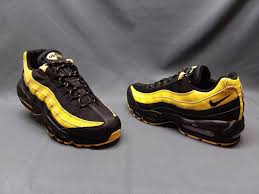 Nike Men S Air Max 95 Frequency Pack Sneakers Black Yellow Size 10 Nwob Fashion Clothing Shoes Accessories Mens Nike Shoes Nike Shoes Women Sneakers Black