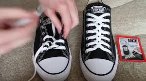 This is the best way to knot tie your shoes! How To Zipper Lace Converse Youtube