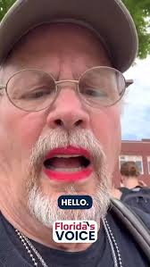 LOL a liberal man is wearing red lipstick and encouraging others to do it  to protest President Trump 🤣