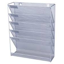 Sometimes you need a set up for your it, telecom/datacom, audio/video or networking for such limited space environments, you may want to consider a wall mount rack. Office Depot Literature Display A4 Silver Wire Mesh 32 5 X 10 5 X 40 5 Cm Office Organization Home Office Organization Wall Magazine Holder