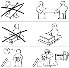 An Example Of An Ikea Illustrated Instruction Ikea Is Great Example Of Step By Step Illustration Technical Illustration Ikea Instructions Instructional Design