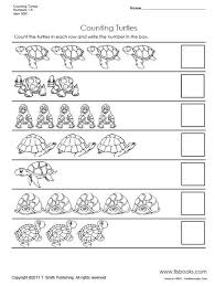 Counting Turtles Number Worksheets Kindergarten Numbers Kindergarten Preschool Counting Worksheets