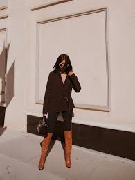 You can wear a camel with white and black combos, cool skinny jeans, fully black separates, black leather leggings, bootcut jeans you can have so much fun with wearing a belted camel coat with double denim look by adding a denim shirt to cuffed jeans completed with black leather ankle boots Camel Boots Walk In Wonderland