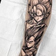 Goku And Vegeta Tattoo Done By Gtakazone Visit Animemasterink For The Best Anime Tattoos To Submit Your Work Use The Z Tattoo Dragon Ball Tattoo Dbz Tattoo
