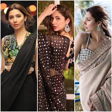 The song is classic but so is mahira khan's beautiful red anarkali dress by umar saeed. Mahira Khan And The Many Different Ways To Rock A Sari The Express Tribune