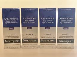 4 Neutrogena Anti Wrinkle Deep Wrinkle Night Moisturizers 4 Items Exp 7 2022 Neutrogena In 2020 Neutrogena Skin Care Deep Wrinkles Night Moisturizer