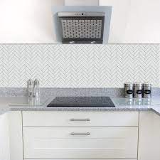 They're all here, in our range of white kitchen wall and floor tiles. Herringbone White Gloss 31 8cm X 24 7cm Wall Floor Mosaic