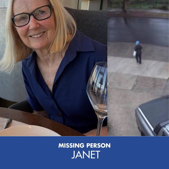 Victoria Police on X: "Missing 73-year-old woman Janet is missing from her home in Keilor East since 7am this morning. There are concerns for her welfare as she has dementia. Anyone who