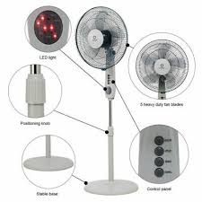 This pedestal fan offers adjustable height by up to 6 inches. Portable Fans 15 5 Blades 3 Mode Height Adjustable Pedestal Remote Control Fan Home Appliance Home Garden Entsrilanka Org