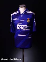 Consequently, the current uniforms of real madrid are white, with the shirts, shorts and socks all of the same colour. 1994 96 Real Madrid Away Shirt L For Sale