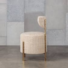 Melange Vanity Stool High End Luxury Design Furniture And Decor In 2020 Furniture Vanity Seat Blue Chairs Living Room