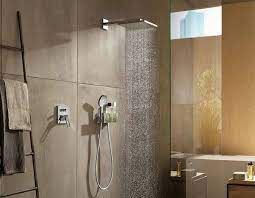 Storage solutions for small bathrooms. Geometric Shapes In The Bathroom Currently On Trend Hansgrohe Int