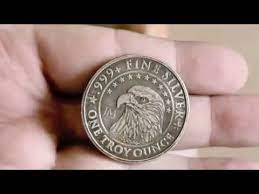 Antique A Silver Round With Bleach Youtube