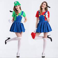 Paar damen mario und luigi klempner 1980er jahre 1990s kostüm verkleidung. Super Mario Kostum Frauen Luigi Kostum Kleidung Sexy Klempner Kostum Mario Bros Fantasia Super Mario Cosplay Mario Cosplay Womens Luigi Costumefantasia Super Mario Aliexpress