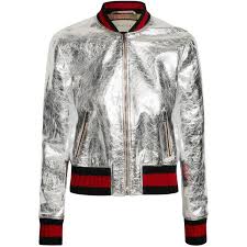 Gucci Metallic Leather Bomber Jacket Red Bomber Jacket Chic Bomber Jacket Metallic Bomber Jacket