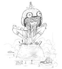 Davide Tosello On Instagram One More Version Of My Frog Girl Frogs Frogsgirl Drawing Imagine Characterdes Character Design Girl Drawing Girls Characters