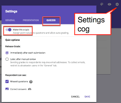 Click quizzes make this a quiz. Google Forms Turn On Quiz Features Teacher Tech