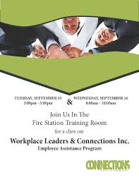 Oct 14 2015 Event Flyer Connections Eap Event Flyer Workplace Flyer