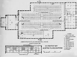 Plan Of The Main Cellhouse Alcatraz Alcatraz Prison Prison Architect Layout