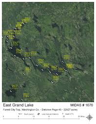 Lakes Of Maine Lake Overview East Grand Lake Orient