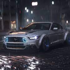 Download Wallpaper Mustang Ford Dark Car Front Night Rtr Rain 2016 Musle Section Ford In Ford Mustang Wallpaper Ford Mustang Gt Ford Mustang Gt 2015