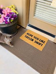 Hope You Like Taylor Swift Welcome Mat Personalized Doormat Housewarming Gift Wedding Gift Clo In 2020 Personalized Door Mats Monogram Door Mat House Warming Gifts