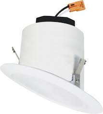 A recessed light or downlight (also pot light in canadian english, sometimes can light (for canister light) in american english) is a light fixture that is installed into a hollow opening in a ceiling. 4 Sloped Ceiling Led Reflector Insert Elco Lighting