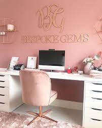 Blush Pink Office Home Office Decor Pink Office Decor Rose Gold Study Pink Study Home Office Pink Office Decor Rose Gold Home Office Study Room Decor
