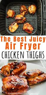 Easy Air Fryer Chicken Thighs With Honey Soy Marinade These Chicken Thighs Include Air Fryer Recipes Healthy Air Fryer Dinner Recipes Honey Soy Chicken Thighs