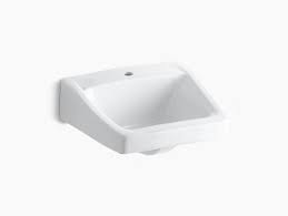 bathroom sink with single faucet hole