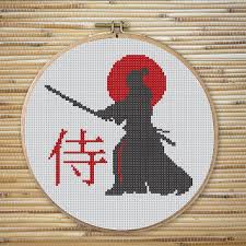 For many, many years now i have been creating patterns for embroidery with a counted cross for myself and others, and now i have a wonderful. Samurai Cross Stitch Bogo Free Pattern Japanese Cross Stitch Etsy In 2021 Cross Stitch Dragon Cross Stitch Needlepoint Patterns