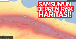 Türkiye'nin yenilenen deprem haritası dijital ortama aktarıldı. Samsun Un Deprem Risk Haritasi