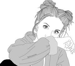 Noir Et Blanc Dessin Suivre Me Tumblr Dessin Noir Et Blanc Dessins De Fille Dessin