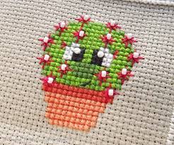With over 200 designs, you'll find something here that is perfect for your next cross stitch project. Becky The Cactus Cross Stitch Pattern Pdf Prickly But Cute Etsy Dikis Ornegi Modern Kanavice Kanavice Tasarimlari