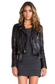 Blk Dnm Leather Jacket 1 In Black From Revolveclothing Com Leather Jackets Women Casual Tshirt Outfit Lambskin Leather Jacket