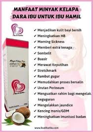 Produk berasaskan minyak kelapa dara (virgin coconut oil) keluaran d'aura group sdn. Minyak Kelapa Dara Ibu