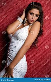 Latina Woman stock image. Image of brunette, bracelet - 14859143