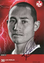 Autogrammkarte von Luis Robles mit Autograph :: "dc-r" docu center ramstein  :: museum-digital:rheinland-pfalz