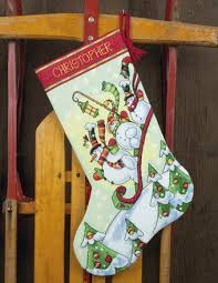 Touch device users, explore by touch or. Dimensions Sledding Snowmen Christmas Stocking Cross Stitch Kit 70 08853 123stitch