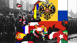 Illustrating allied powers, central powers, neutral powers, and principal railways. Europe 1914 Flag Map Speed Art Youtube