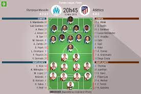 Quelques minutes après le tirage au sort des 8es de finale de ligue des champions, josephine henning et frédéric kanouté. Les Compos Officielles De La Finale De La Ligue Europa Entre Marseille Et L Atletico Madrid
