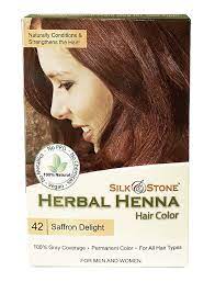 Herbal Henna Hair Color 42 Saffron Delight Mahogany Henna Hair Color Hair Color Herbal Hair Colour