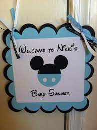 Pin By W N On Mickey Mouse Decorations Mickey Mouse Baby Shower Mickey Baby Showers Minnie Baby Shower